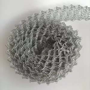 ASTM 304 Grade Width Flexible 100 mm Knitted Wire Mesh roll Manufacturers for EMI Gaskets