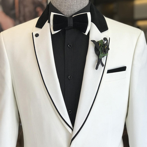 <span class=keywords><strong>Costume</strong></span> Trois-Pièces Décontracté d'Affaires Blanc <span class=keywords><strong>Grande</strong></span> <span class=keywords><strong>Taille</strong></span> pour Marié, Garçon d'Honneur et Banquet <span class=keywords><strong>de</strong></span> <span class=keywords><strong>Mariage</strong></span> Homme - Product Image 2