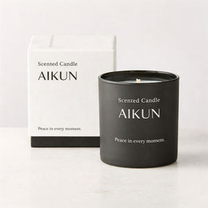 AIKUN Scented <b>Candle</b> for Bedroom Spa Yoga Meditation Soy Wax Wood Wick Calm Fragrance Custom Logo ODM Factory - Product Image 4