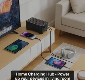 Chargeur <span class=keywords><strong>USB</strong></span> multi-ports QC2.0 direct d'usine 150W 200W 15 20 25 <span class=keywords><strong>30</strong></span> ports 2.4A <span class=keywords><strong>Adaptateur</strong></span> de charge rapide 110V 240V pour appareils mobiles - Product Image 2