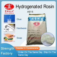 Colophane hydrogénée AS15 dans l'eau blanche bonne solubilité oxygène et résistance à la chaleur colophane hydrogénée pour colles