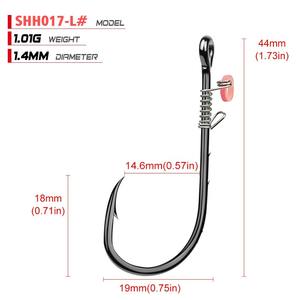 SHH017 esche viventi per gamberetti ami pesca <span class=keywords><strong>S</strong></span>,<span class=keywords><strong>M</strong></span>,L. Cerchio da pesca amo esca per gamberetti - Product Image 4