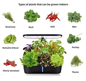 Lampes de croissance LED pour plantes d'intérieur <span class=keywords><strong>à</strong></span> 6 ou 12 trous, spectre complet, fonction minuterie - Product Image 5