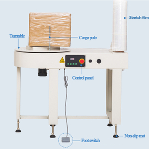 Machine d'emballage semi-automatique pour cartons avec film étirable, petite machine d'emballage de cartons - Product Image 2