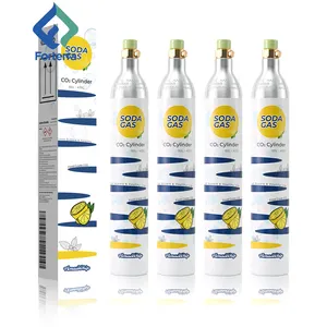 New Portable Soda 60l 0.6l Co2 Bottle Aluminum 425g 450g CO2 Gas Cylinder For Beverage Use