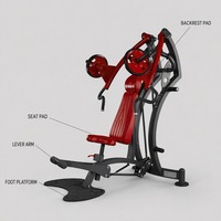 Machine de musculation commerciale inclinée pour la poitrine, presse pectorale robuste avec dossier et siège pour salle de sport