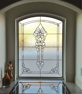 Bloque de Vidrio Sólido Biselado Teñido de Estilo Europeo Hecho a Mano para Decoración de Hoteles, Patrones Personalizados, Origen Guangdong - Product Image 3