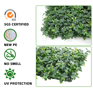 P191 Decoración Interior Planta Falsa Plástico Bambú y Hojas de Ciprés <span class=keywords><strong>Valla</strong></span> Seto Panel de Pared de Césped Artificial - Product Image 5