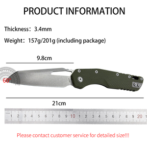 Msi G10 xử lý di động ngoài trời gấp dao đi bộ đường dài sống sót tự vệ túi dao công cụ - Product Image 6