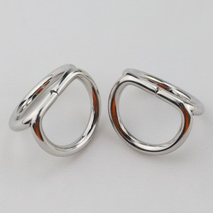 Stainless Steel D Ring Bag Hardware Double D Rings For Handbags And Luggage Strong Buckle Accessories Customizable Size - Product Image 1