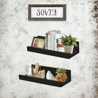 Étagère murale en bois en forme de L, étagères murales flottantes en bois pour la décoration de la chambre à coucher et du salon