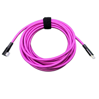 Câble de liaison pour appareil photo Utech USB-C vers USB-C 90 degrés 20 Gbps 5 m en nylon tressé pour charge rapide 5A