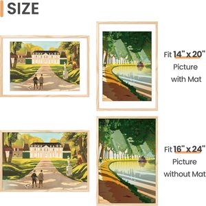 <b>Frames</b> Picture A4 & A3 Poster <b>Frame</b> for 6x8 Pictures <b>Black</b> Wood Picture <b>Frames</b> Set of 3 & 4 & 6 - Product Image 5