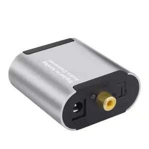 YYTCG Numérique SPDIF Optique vers Analogique L/R RCA Convertisseur Toslink Optique vers 3.5mm Jack Adaptateur Numérique vers Analogique Audio Convertisseur