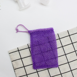6 warna nilon Afrika tas sabun pembersih tas untuk sabun Bar dengan penutup tali serut kantong jala untuk pengelupasan - Product Image 5