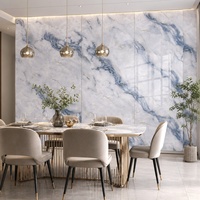 Panneau mural en PVC effet marbre blanc onyx WYRAX pour salle de sport, surface lisse, 4x8 pieds, 3,2 mm, pour rénovation de salle de sport