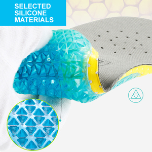 แผ่น<span class=keywords><strong>รอง</strong></span>ส้นเท้าแบบเต็มความยาว GEL ซับแรงกระแทก ยืดหยุ่นสูง สองสี EVA ลดแรงกดทับ เพิ่มความสบายในการเล่นกีฬา สำหรับ<span class=keywords><strong>เด็ก</strong></span> - Product Image 5