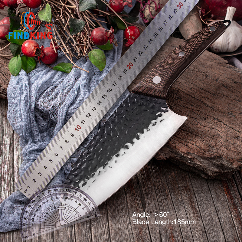 FINDKING Full Tang Handmade Butcher Knife Chef Kitchen Knife High Carbon Clad Steel Cleaver Filleting Slicing Knives