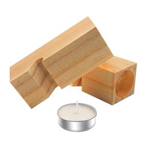 Porte-bougie en bois à sublimation, porte-bougie en bois personnalisé à faire soi-même, design créatif pour la décoration de la maison, porte-bougie en bois en forme de cœur - Product Image 5