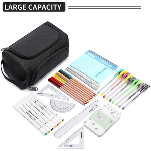 Estuche para Lápices de Oficina AMZ, Estuche Organizador de Gran Capacidad, Multifuncional con Compartimentos, Bolsa Grande para Lápices para el Regreso a Clases - Product Image 3