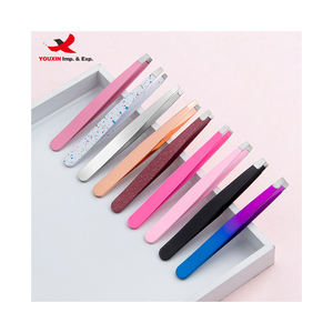 Ensemble de pinces à épiler pour sourcils, pinces à épiler pointues, inclinées, plates, en acier inoxydable, pour l'épilation des sourcils - Product Image 4