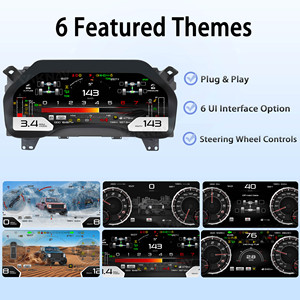 13.1 Inch Linux System Virtual Display Dashboard LCD <b>Digital</b> Cluster with USB <b>for</b> Ford F150 2015-2022 <b>Speedometer</b> Screen Cockpit - Product Image 5