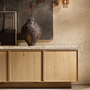 Meuble de rangement mural moderne pour salon, en bois massif, buffet à <span class=keywords><strong>2</strong></span> <span class=keywords><strong>portes</strong></span> pour chambre et hôtel, taille et couleur personnalisables - Product Image 2