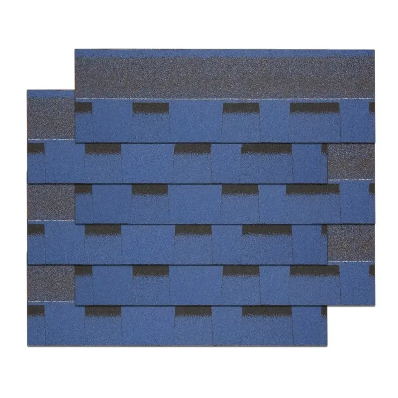 Azulejo ondulado de color azul, tejas de acero y Metal recubiertas de piedra, tejas de metal para techos romanos españoles con precio de fábrica