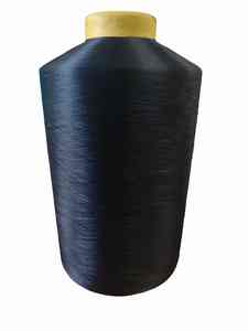 Industrial Grade 30D Kota Black Polyester <b>Yarn</b> Raw Material Cone for Textile Production High Speed Weaving Knitting Factories - Product Image 2