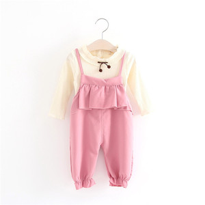 Monos para niñas de tiendas de ropa de modelos, pantalones con volantes para niñas, camisetas de algodón Icing Bangladesh, proveedores de compras en línea, Hong Kong - Product Image 4
