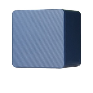 Personalizado 100*100*73mm acabado mate serigrafía cajas de estaño <span class=keywords><strong>galletas</strong></span> personalizado cuadrado rojo <span class=keywords><strong>azul</strong></span> naranja tuerca tarro de almacenamiento - Product Image 2
