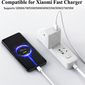 Chargeur mural rapide 120W pour Xiaomi 17 15 14 13 12 14T 13T <span class=keywords><strong>12T</strong></span> 12S Pro <span class=keywords><strong>Lite</strong></span> pour Redmi Note K80 K70 K60 K50 12 11 Pro Plus - Product Image 2
