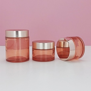 Customized Shiny Gradient Blue Color Glass Cosmetic Jar with Shiny Silver Metal Lid with 15g 30g 50g 60g 100g - Product Image 6