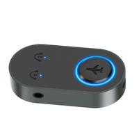 Transmetteur intelligent Bluetooth V 5.3 16h longue durée de vie de la batterie lecteur MP3 prise en charge AUX et assistant vocal utilisation en avion BR10P