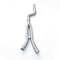 Tuyau intermédiaire d'échappement en acier inoxydable haute performance de 3,5 pouces à 3 pouces pour BMW X3 X4 M40i G01 G02 3.0T 2016-2023