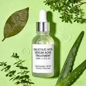 Suero con ácido salicílico al 2% para el tratamiento del acné, exfoliante BHA para puntos negros, poros y control de la grasa facial - Product Image 2