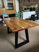 Pieds de table basse avec barre transversale en fer, structure de table extra stable