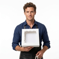 Boîtes à gâteaux et à pain en papier kraft écologiques de qualité alimentaire avec doublure en éponge et vernissage, emballage personnalisé en gros