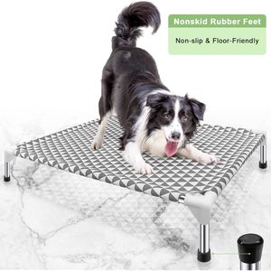 Cuccia per cani alta da esterno in cotone con piedini antiscivolo per piccoli animali gatti 70lbs rimovibili - Product Image 2