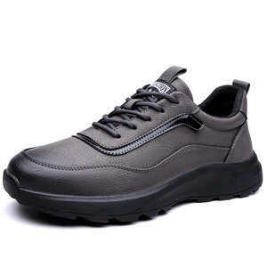 รองเท้าหนังลำลองผู้ชายพื้นหนา ส้นเตี้ย บุนุ่ม ใส่ทำงานได้ รองเท้าทรง Chunky - Product Image 5