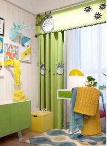 Cortinas cortas de tela de lino y algodón <span class=keywords><strong>para</strong></span> niños, sombreado de ventana de dormitorio <span class=keywords><strong>para</strong></span> niños con patrón de dibujos animados <span class=keywords><strong>para</strong></span> la habitación del bebé - Product Image 5