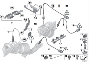 Sensor oksigen mobil sistem mesin otomotif kualitas terbaik untuk BMW E87 E90 E91 E65 E66 OE 11787558073 11 78 7 558 073 - Product Image 5