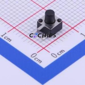TC-1109DE-C-E Tactile Switch Through hole Component (THT) Switch Single Pole Single Throw Round Button 2.6N Right Angle Insert - Product Image 1