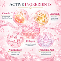 Vente en gros de crème anti-âge pour le visage à la vitamine E et au collagène 5 en 1, raffermissante, antioxydante, soin quotidien, anti-rides