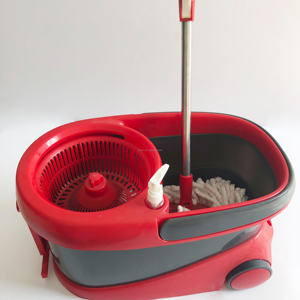 קל חיים יד עיתונות 360 מסתובב מיקרופייבר סמרטוט דלי מערכת להסרה ספינינג סל קל לסחוט קסם סמרטוט מסתובב רטוב - Product Image 2