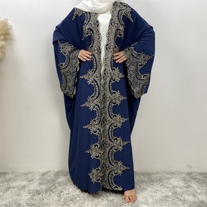 1417# Latest Ramadan Abaya for Women Muslim Fashion Embroidery Abaya Modest Ladies Clothing Wholesale - Product Image 3