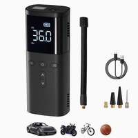 Compresseur d'air numérique portable rechargeable sans fil avec matériau ABS pour pneus de voitures, pneus de vélos et ballons de sport
