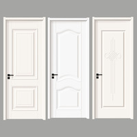 Portes en bois de teck écologiques, durables et modernes, finition anti-rayures et imperméable, cadre en bois massif scandinave, chambre, cuisine, hôtel