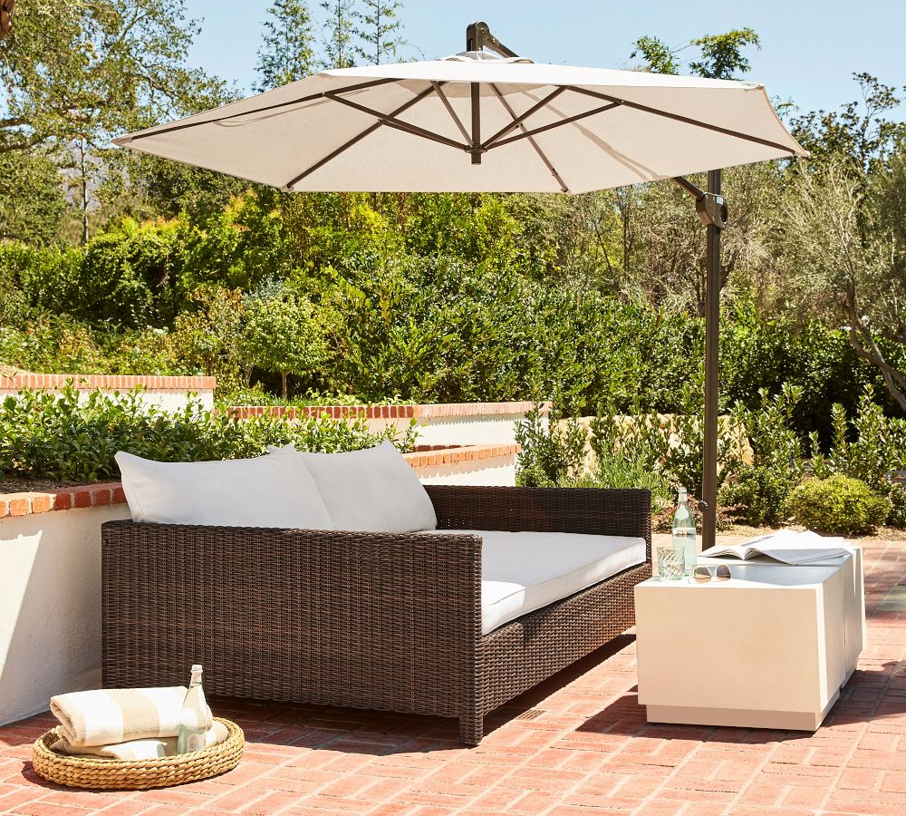 Rectangular Daybed Leiseure patio furniture beach chair sun pool lounge chairs garden furniture rattan sofa