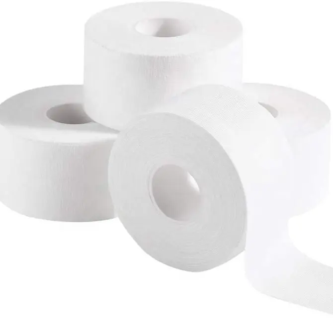 Comfortable Sports White Cotton Tape for Athletes